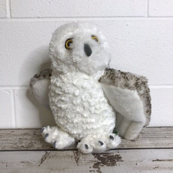Wild Republic Cuddlekins Snowy Owl 12" Plush Animal #10957 Speckled Brown White - Picture 1 of 12